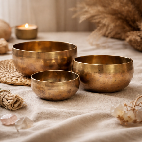 Nada Yoga Bronzen Klankschaal Handgemaakt 1600-1700g