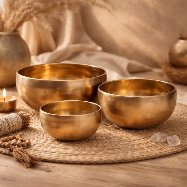 Handgemaakte Bronzen Klankschaal Chö-pa 1150-1250g