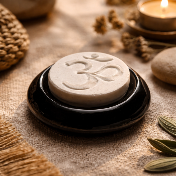 Aromasteen Ohm Van Steen Zwart Uit India