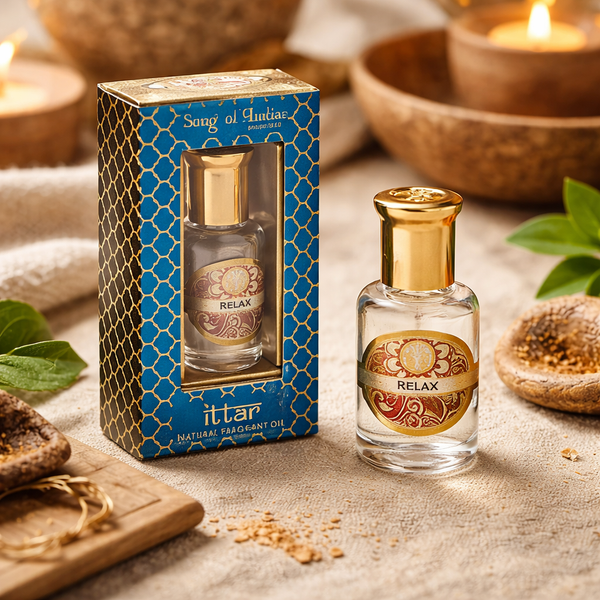 Geurolie Relax Ayurveda Uit India 10ml In Kartonnen Vensterdoos