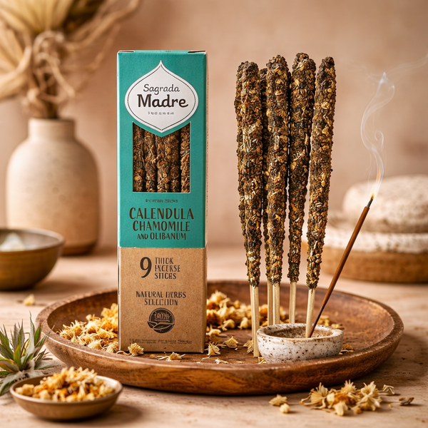 Sagrada Madre Wierook Kamille Calendula Olibanum Handgemaakt