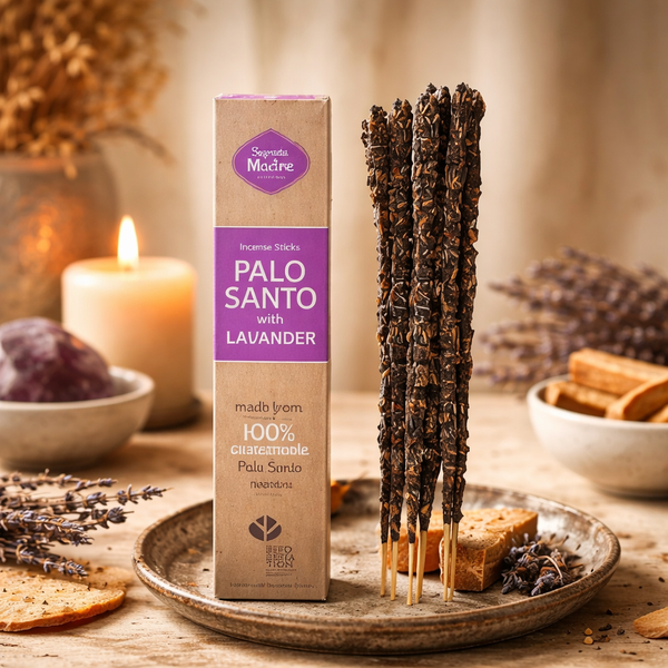 Sagrada Madre Palo Santo Wierook Met Lavendel
