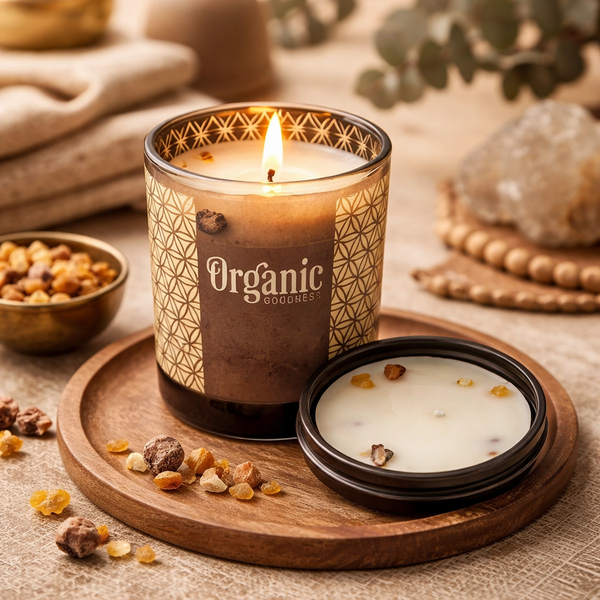 Organic Goodness Sojawas Geurkaars Frankincense En Mirre 200g
