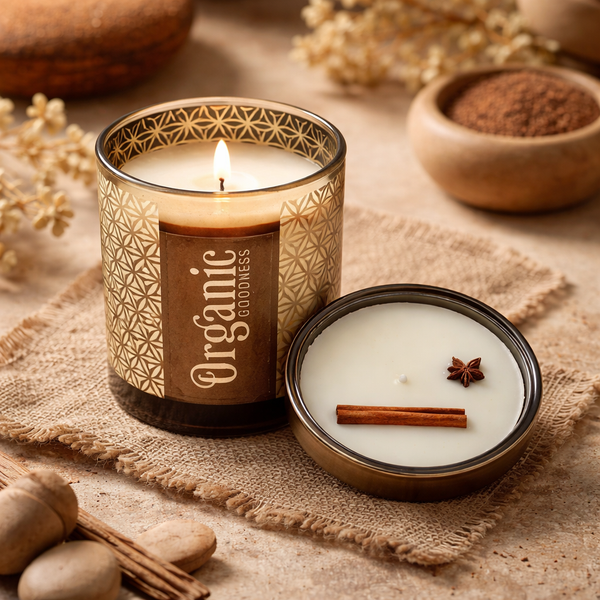 Organic Goodness Sojawas Geurkaars Citroengras En Spice 200g
