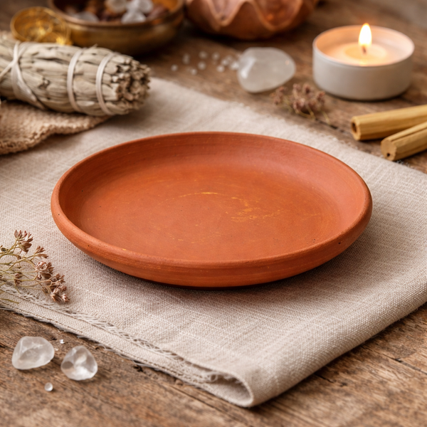 Vuurvaste Terracotta Schaal Voor Smudgen 17 cm