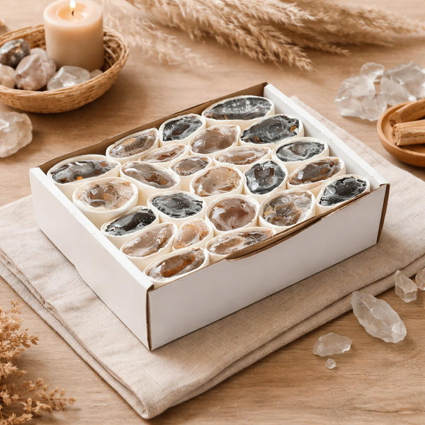 Agaat Geode Natuurproduct Per Doos 20-30 Stuks ±2-5 cm