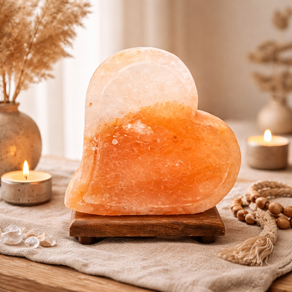 Zoutlamp Dubbel Hart 5 kg Ca. 21 x 18 cm