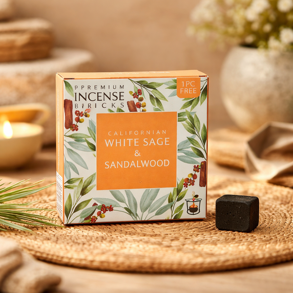Aromafume Wierookblokjes Witte Salie En Sandelhout 40g