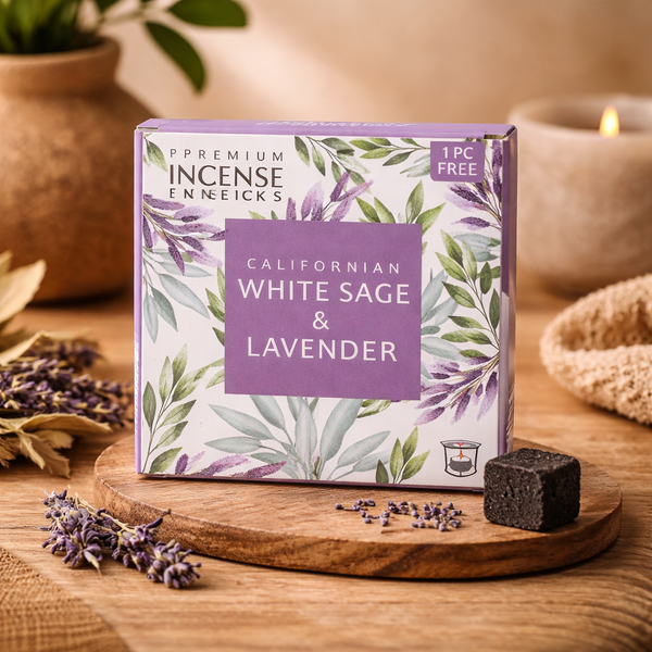 Aromafume Wierookblokjes Witte Salie En Lavendel Negen Stuks