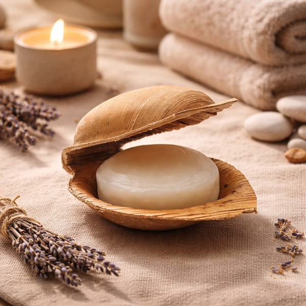 Holy Lama Lavendel Zeep In Palmblad 100 g