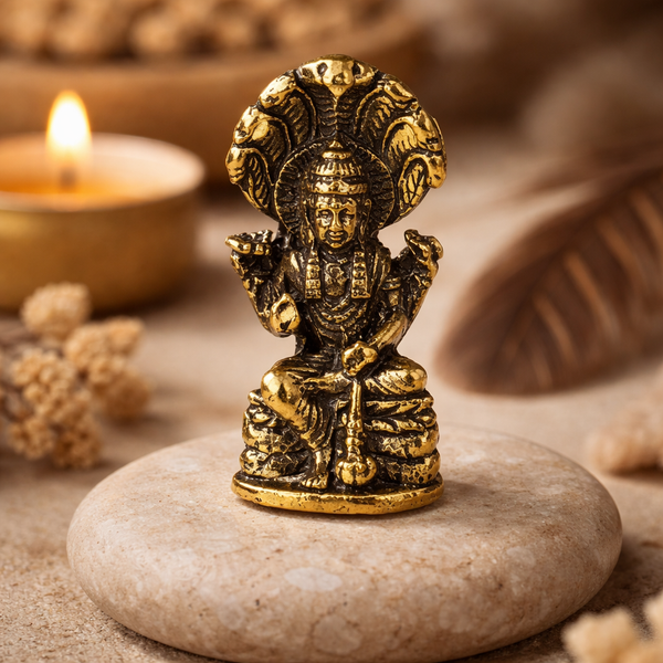 Minibeeldje Vishnu Hindoe God 3 cm