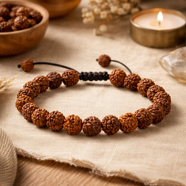 Mala Armband Rudraksha Verstelbaar 21 Kralen