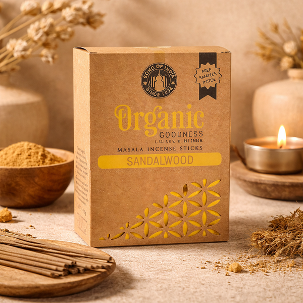 Masala Wierook Sandelhout Handgemaakt Met Natuurlijk Houtpoeder 12x15 Gram