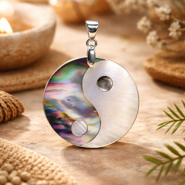 Hanger Yin Yang Parelmoer Symbool Kosmische Dualiteit