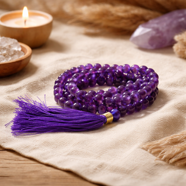 Mala Amethist 108 Kralen 6 / 8 mm