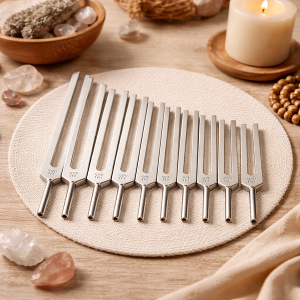 Stemvorken Sacred Solfeggio Reeks Volledige Toonreeks 9 Stuks