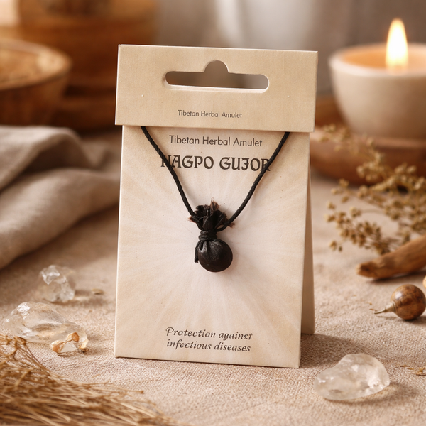 Nagpo Gujor Pil Tibetaanse Amulet Beschermer Van Gezondheid