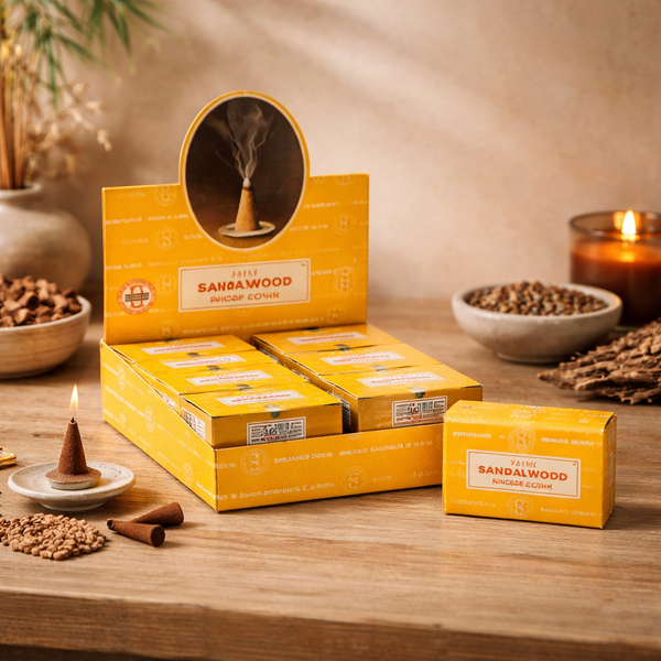 Nag Champa Wierook Kegel Sandelhout Geur 12 Doosjes
