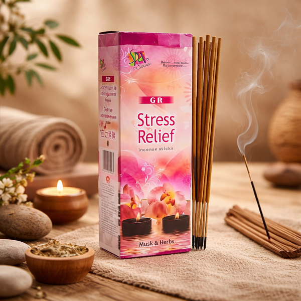 G.R. Wierook Stress Relief Musk En Kruiden 6 Pakjes