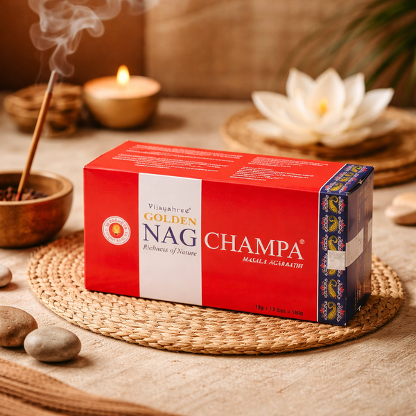 Golden Nag Wierook Nag Champa 12 Pakjes