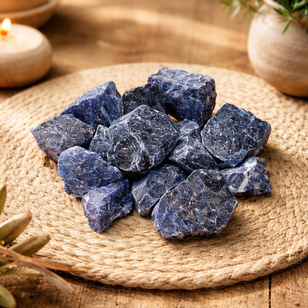 Ruwe Sodaliet Steen ±1000g ±4-6cm