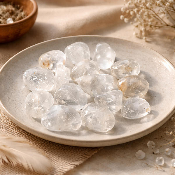 Bergkristal Trommelstenen ±3-4 cm 500 g A Kwaliteit