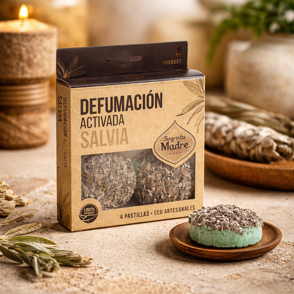Sagrada Madre Wierookschijfjes Witte Salie 56g 4 Stuks