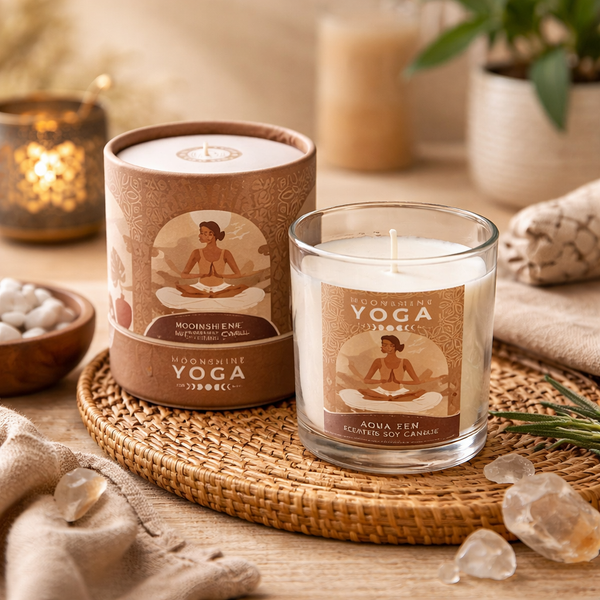 Soja Geurkaars Moonshine Yoga Aqua Zen 128g