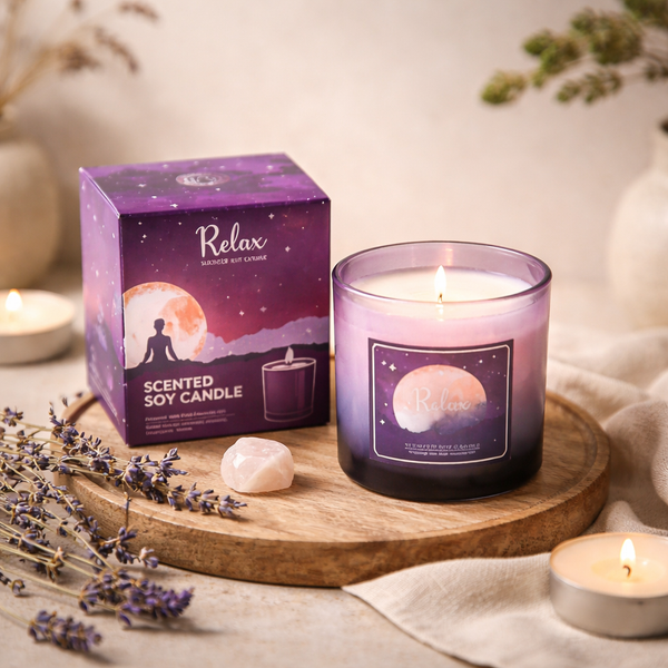 Soja Geurkaars Relax In Glas 200g
