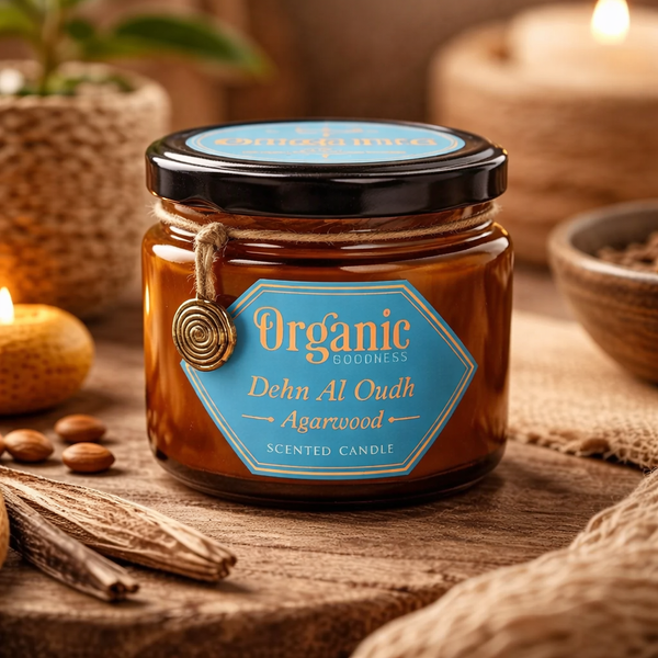 Organic Goodness Kaars Sojawas Agarhout 200 g