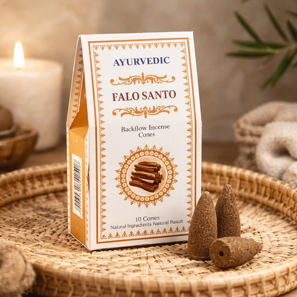 Ayurvedische Palo Santo Backflow Wierookkegels 30 g