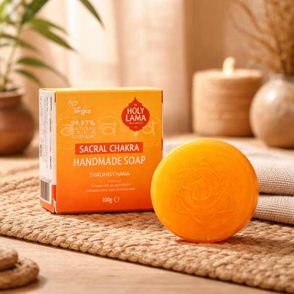 Holy Lama Zeep Sacraal Chakra Met Virgin Kokosolie 100 g