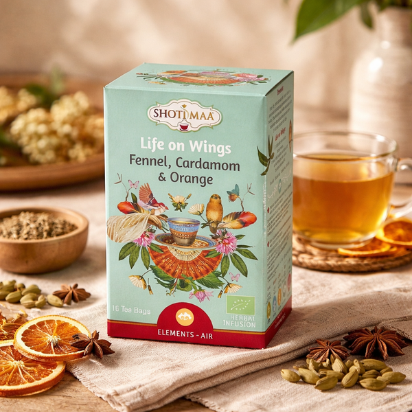 Life On Wings Biologische Kruidenthee Met Venkel Kardemom Sinaasappel 32 g