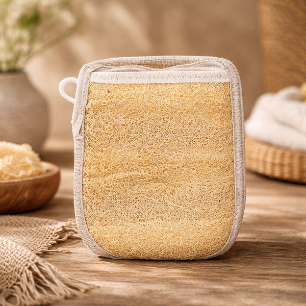 Najel Loofah Scrub Handschoen Van Loofah En Jute 45g