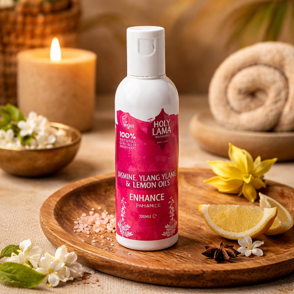 Holy Lama Ayurvedische Massage Olie Jasmijn Ylang Ylang Citrus Enhance 100 Ml
