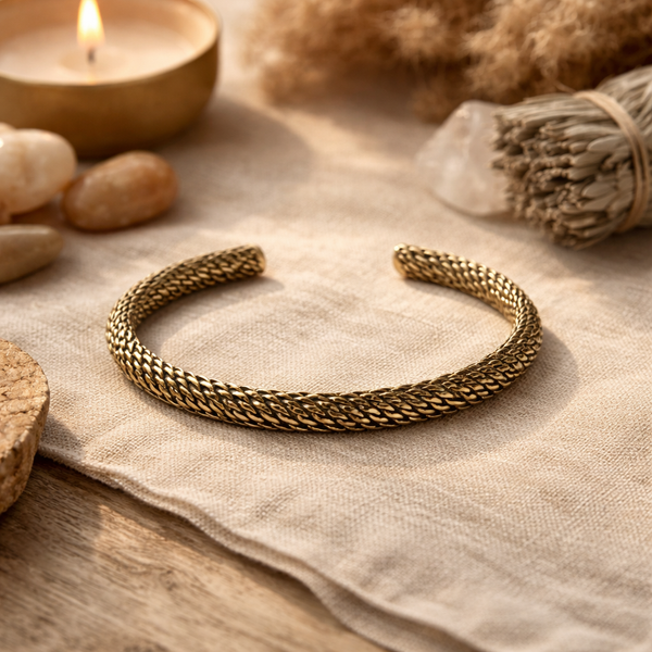 Schakelarmband Messing Goudkleurig 6.5 cm