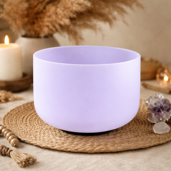 Kristallen Klankschaal Violet Gestemd In C 432 Hz ±20 cm