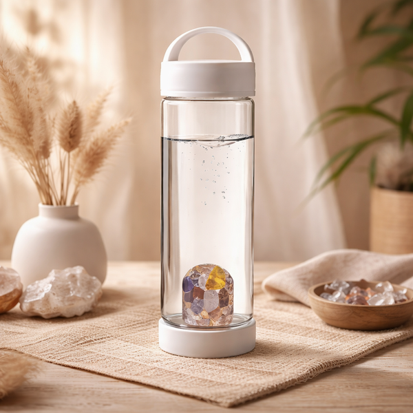 VitaJuwel Edelsteenwaterfles Prana Wit 500 ml