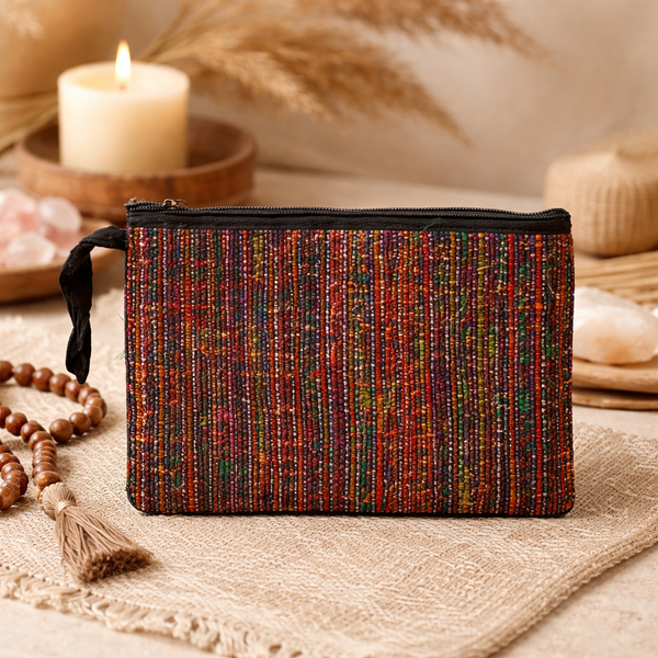Zijden Tasje Voor Mala Sieraden Notitieboekje 25x16cm