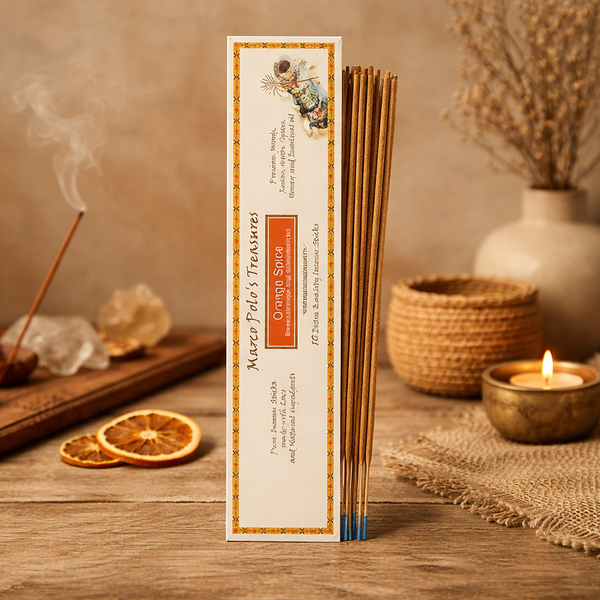 Wierook Marco Polo's Treasures Orange Spice Handgemaakt 23 cm