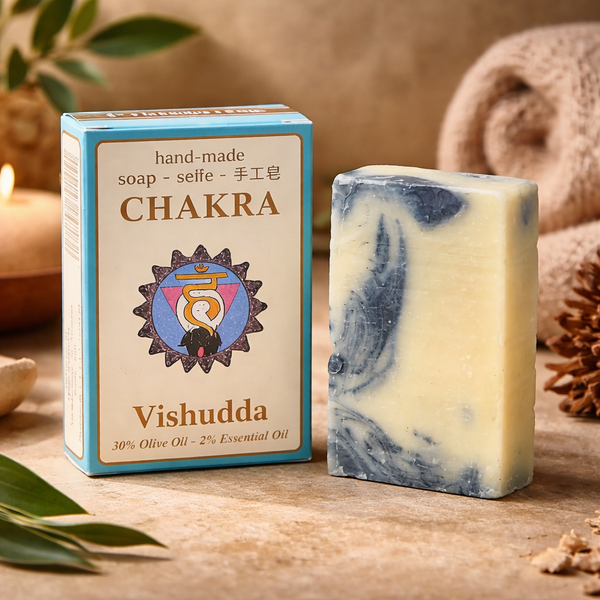 Zeep 5e Chakra Vishuddha Met Essentiële Oliën 70 gr