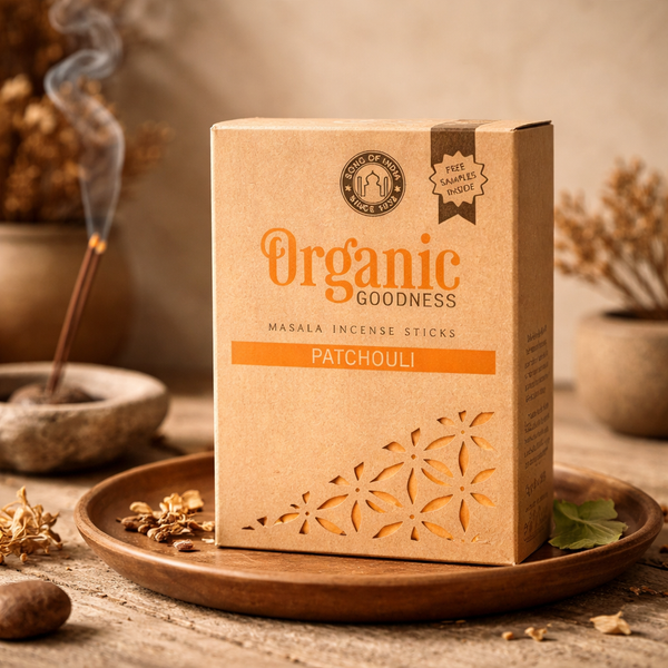 Masala Wierook Patchouli Handgemaakt 12 Pakjes Van 15 Gram