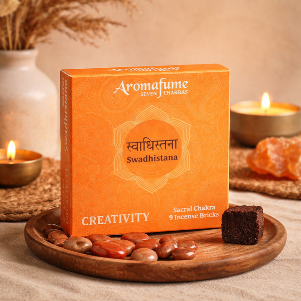 Aromafume Wierookblokjes Swadhishtana Sacraal Chakra Negen Stuks Per Doosje
