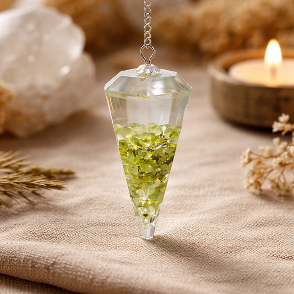 Pendel Edelsteen Peridoot Orgone