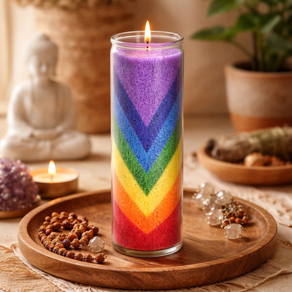 Stearine Geurkaars Regenboogvallei 100 Branduren