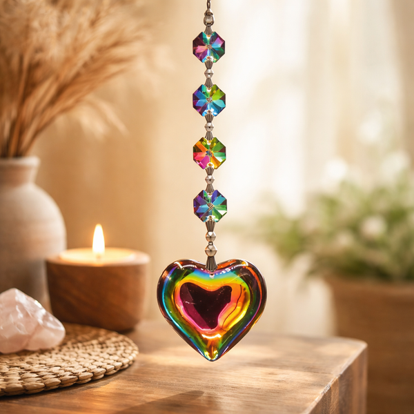 Aurora Hart Feng-Shui Chakrakristallen Glas Rood Oranje Geel Groen Blauw Indigo Violet