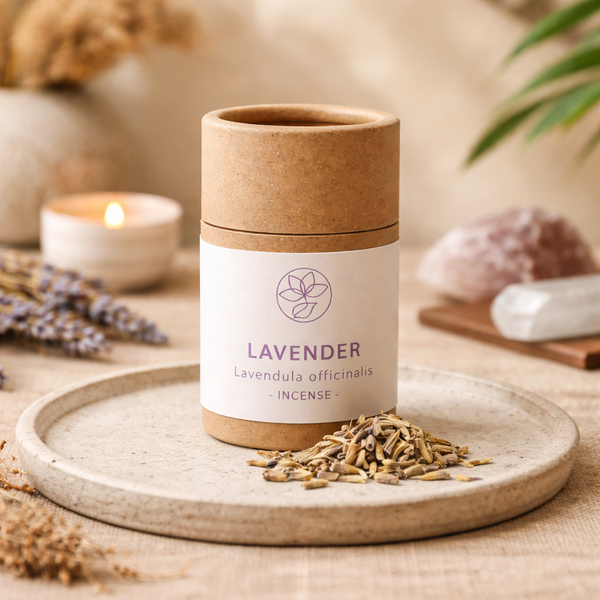 Wierookkruid Lavendel Voor Zuiveringsrituelen In Kartonnen Koker