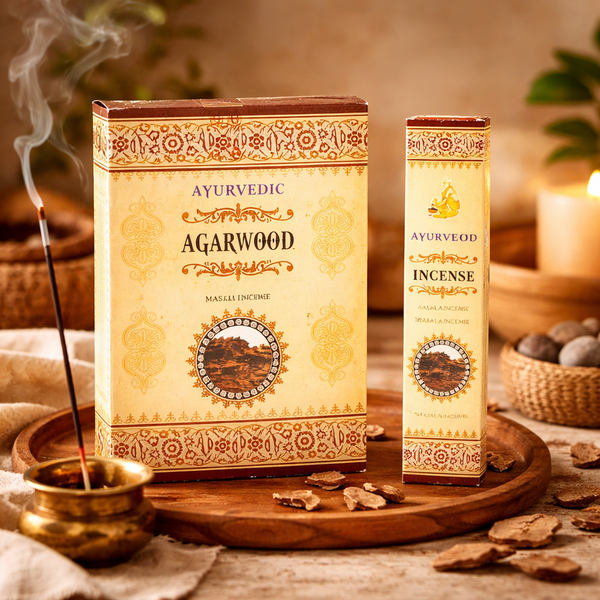 Ayurvedische Masala Wierook Agarwood Premium 12 Doosjes