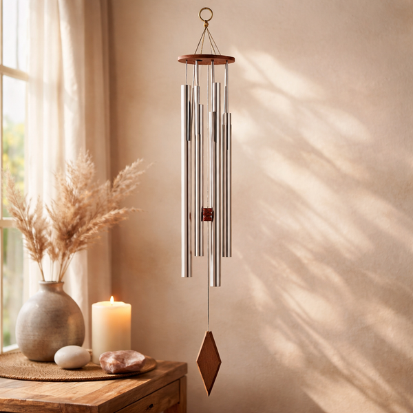 Windorgel 432 Herz Aluminium Buizen Houten Hanger 22-42 cm
