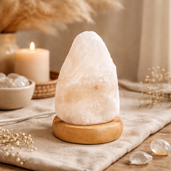 Himalaya Zoutlamp USB Wit ca. 600 gram 9 cm